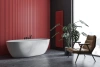 Valvex bateria wannowa stojąca 4-otworowa Loft, czarny mat 2455950