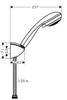 Hansgrohe zestaw prysznicowy CROMETTA 27558000