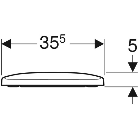 Geberit deska sedesowa Selnova Square, mocowanie od góry 500.336.01.1