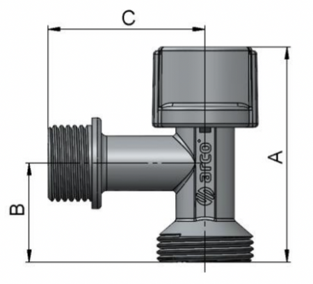 Arco zawór kątowy L-86 NOVA METAL VITAQ 1/2"x3/4" GZ 00729MAC