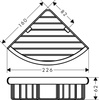 Hansgrohe koszyk narożny 41710000