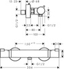 Hansgrohe bateria termostatyczna prysznicowa Ecostat Comfort, montaż natynkowy 13116670