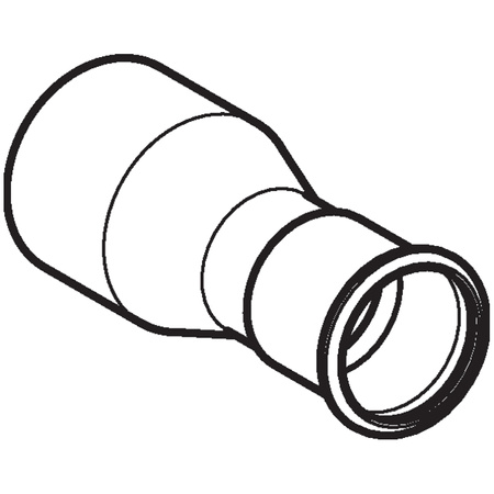 Geberit zwężka z końcówką wsuwaną Mapress C-Stahl 42x18 22315