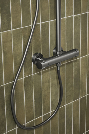 KFA deszczownia z baterią termostatyczną Moza Premium, gun metal grey PVD 5736-920-61