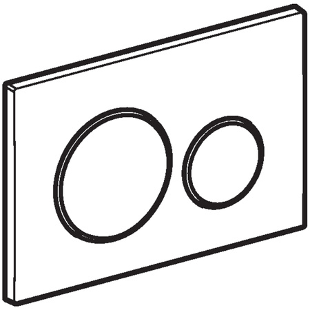 Geberit przycisk uruchamiający Sigma 20, przedni, biały-złoty-biały 115.882.KK.1