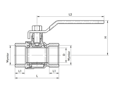 KFA zawór kulowy wodny PN 25 z rączką 3/4" 700-110-20