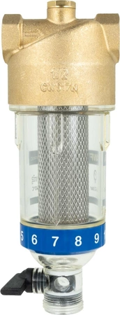 Afriso filtr do wody AWF 110, płukanie wsteczne, GW G1/2" 4211000 