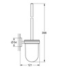 Grohe szczotka toaletowa (komplet) Essentials, chrom 40374001
