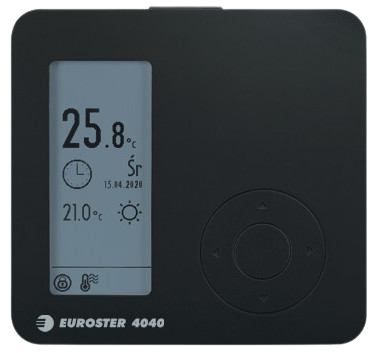 Euroster przewodowy regulator 4040, kolor czarny E4040B