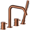 KFA bateria wannowa stojąca 4-otworowa Moza, brushed rose gold PVD 5035-210-34