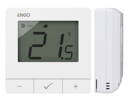 Engo internetowy, natynkowy regulator temperatury ZigBee/868MHz, 230V biały E25-230W 