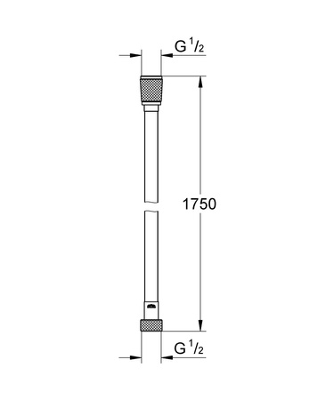 Grohe wąż prysznicowy 1,75m Silverflex, chrom 28388001