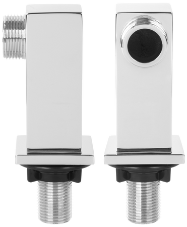 Invena kolanko kwadratowe do baterii wannowej, chrom LA-46-K01-L