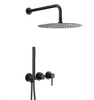 KFA zestaw prysznicowy podtynkowy z baterią 3-otworową 2-funkcyjną MOZA, czarny 5039-511-81