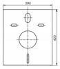 Zestaw 3w1 stelaż podtynkowy do WC Geberit Duofix Concept z przyciskiem Sigma 01 (czarny) + mata S091