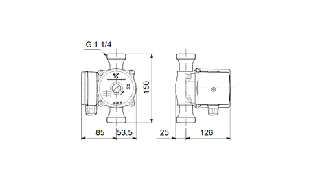 Grundfos pompa cyrkulacyjna UP 20-45 N 230V 95906472