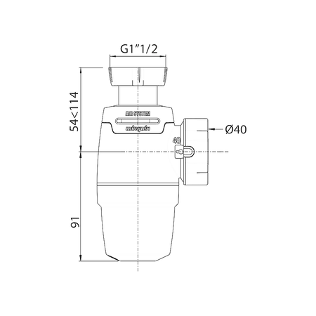 Wirquin syfon zlewozmywakowy z napowietrzaniem Neo Air, bez spustu 30722490