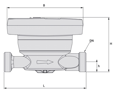 Bmeters ciepłomierz mieszkaniowy HYDROCAL M4 1/2' Qp=0,6 m3/h DN15 powrót RADIO 5903299932210