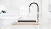 Ferro bateria zlewozmywakowa ZUMBA SLIM, czarna wylewka 2F, chrom BZA43B 