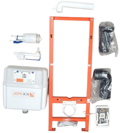 WYPRZEDAŻ: KK-POL zestaw podtynkowy do WC Aquafiori Economic ZSP/M400/0/K