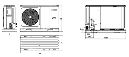 Beretta pompa ciepła monoblok HYDRO UNIT M 008 20191952
