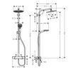 Hansgrohe komplet prysznicowy z termostatem Crometta S 240 1jet 27267000