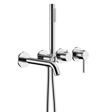 KFA zestaw wannowy podtynkowy z baterią 3-otworową 2-funkcyjną MOZA, chrom 5039-411-00