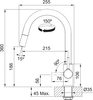 Franke bateria kuchenna Lina pull-out, chrom 115.0693.229