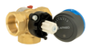 Afriso zawór mieszający 3-drogowy obrotowy ARV 384 Vario ProClick + siłownik elektryczny ARM 343 ProClick, DN25, Rp1", Kvs 4,5-12 1338454