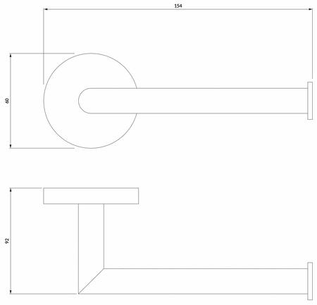 Omnires uchwyt na papier toaletowy MODERN PROJECT złoty szczotkowany MP60510GLB