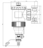 Caleffi DIRTMAG separator zanieczyszczeń z magnesem, wykonany z kompozytu 3/4" 545305