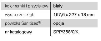 KK-POL przycisk biały M03 SPP/358/0/K