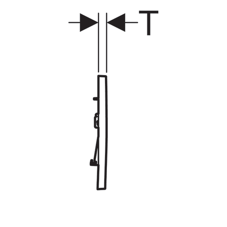 Geberit przycisk uruchamiający Sigma 30, przedni, czarny połysk 115.883.DW.1