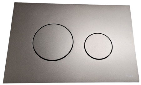 WYPRZEDAŻ: Tece przycisk spłukujący do WC TECEloop z tworzywa, grafit metaliczny 9240938