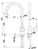 KFA bateria zlewozmywakowa NEDA stojąca black 5823-915-81