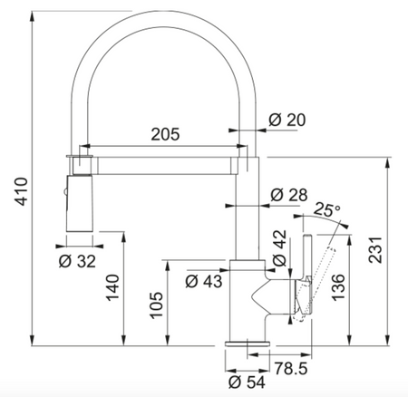 Franke bateria kuchenna Lina semi-pro, czarny mat 115.0725.838