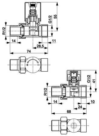 KFA zestaw grzejnikowy Komfort PRO, prosty, biały 758-030-44-BL