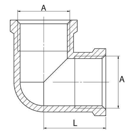 Diamond kolanko Y, mosiądz 1/2" K-90.KOL.15.Y.