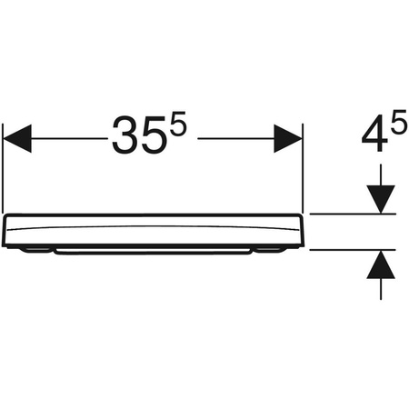Geberit deska sedesowa Smyle Square, slim 500.238.01.1