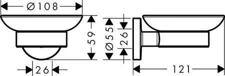 Hansgrohe mydelniczka Logis E uniwersal 41715000