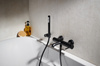 KFA bateria wannowa ścienna MOZA z natryskiem punktowym PREMIUM czarny 5034-520-81