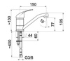 KFA bateria JASPIS umywalkowa obrotowa wylewka 542-915-00