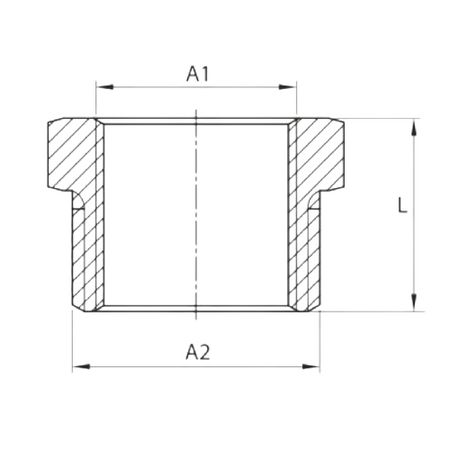 Diamond redukcja Y, mosiądz 1/2"x1" K-241.RED.25-15.Y.