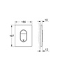 Grohe przycisk Arena Cosmopolitan, chrom 38844000