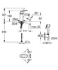 Grohe bateria umywalkowa Eurosmart rozmiar S czarny mat 231242433