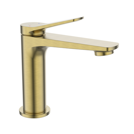 Invena bateria umywalkowa Alonia, złoto szczotkowane BU-70-009-V