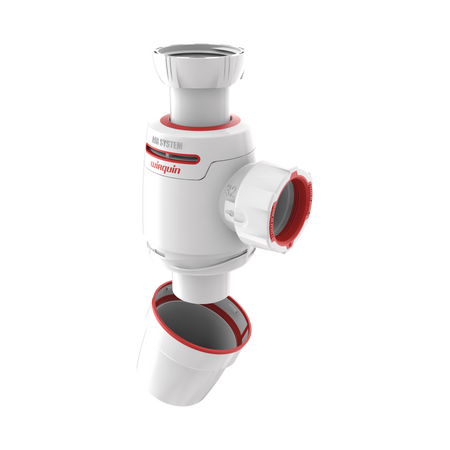 Wirquin syfon umywalkowy bez spustu Neo Air z napowietrzaniem 30722492