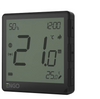 Engo natynkowy, alumulatorowy, internetowy regulator temperatury ZigBee, czarny EONE-BATB