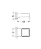 Grohe uchwyt Selection Cube czarny 102275KF00