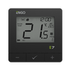 Engo regulator temperatury, programowany, bezprzewodowy, czarny E7-RFB